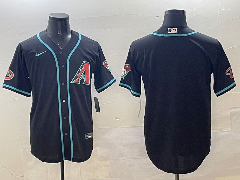 Men Arizona Diamondback Blank Black Game 2025 Nike MLB Jersey style 3
